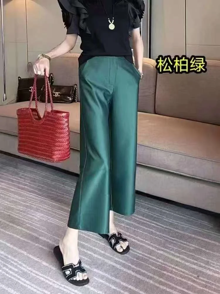 2756气质百搭洋气显瘦ins网红减龄松紧腰纯色夏季气球休闲裤