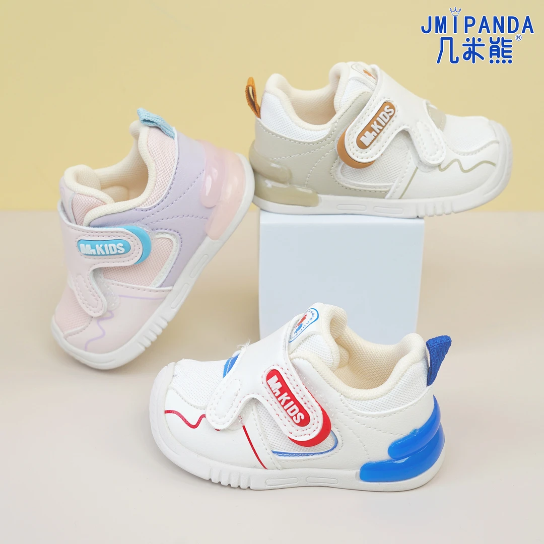 几米熊宝宝鞋超纤幼童机能鞋2024春款男女童婴幼儿透气软底学步鞋