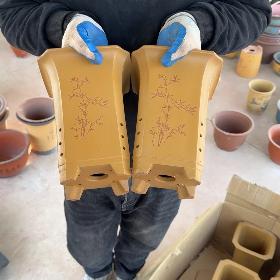 紫砂花盆口径15.22口径