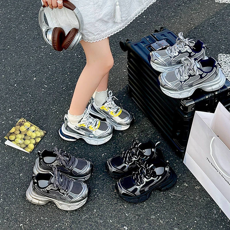 【芙俪兰】秋季新款巴家厚底系带老爹鞋休闲运动鞋FLL0817-1