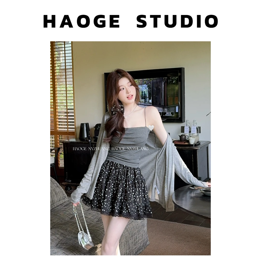 浩哥严选●黑糖波波X5BSQ0038A半身裙预高腰短款夏季小众时尚设计