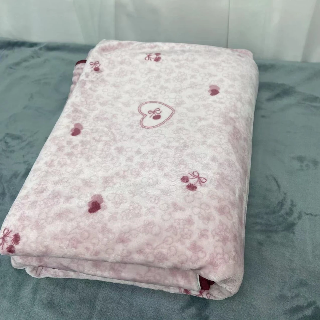 【103】樱桃粉  加厚牛奶绒单被套  200/230cm