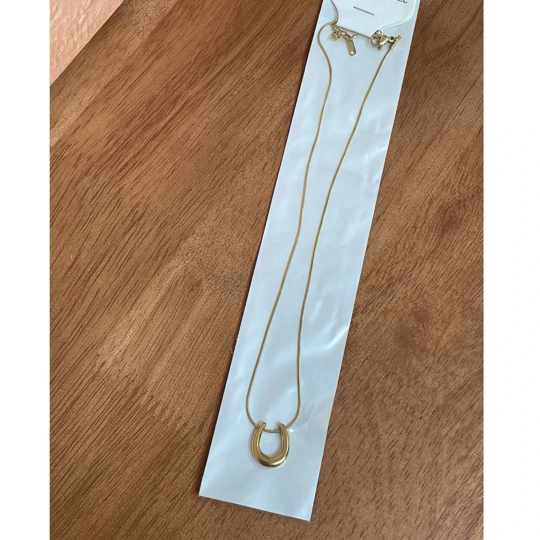 合金项链 120斤的大杨 百搭金色项链简约精致小巧