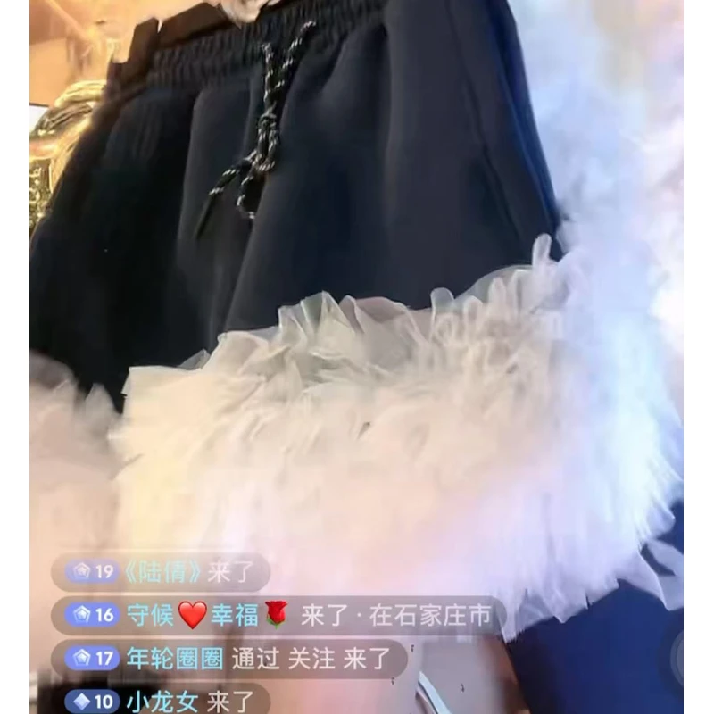 【拉菲/门店正品1k8】2024冬季新款酷辣水钻花钉珠百搭短裙女