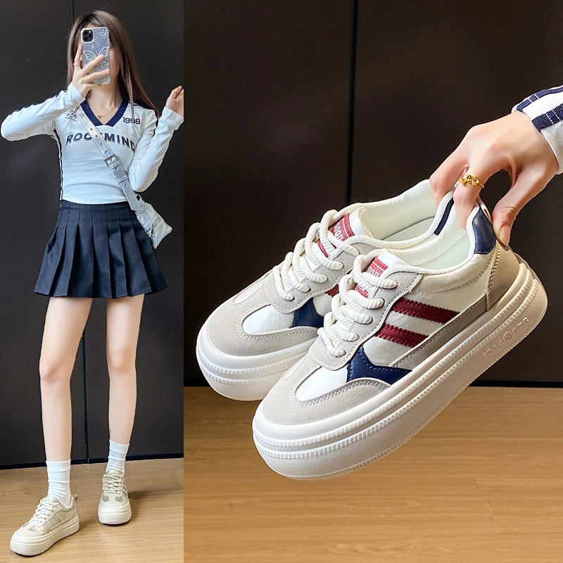 2025小白鞋女春秋季新款韩版ins女学生休闲运动百搭板鞋街拍平底