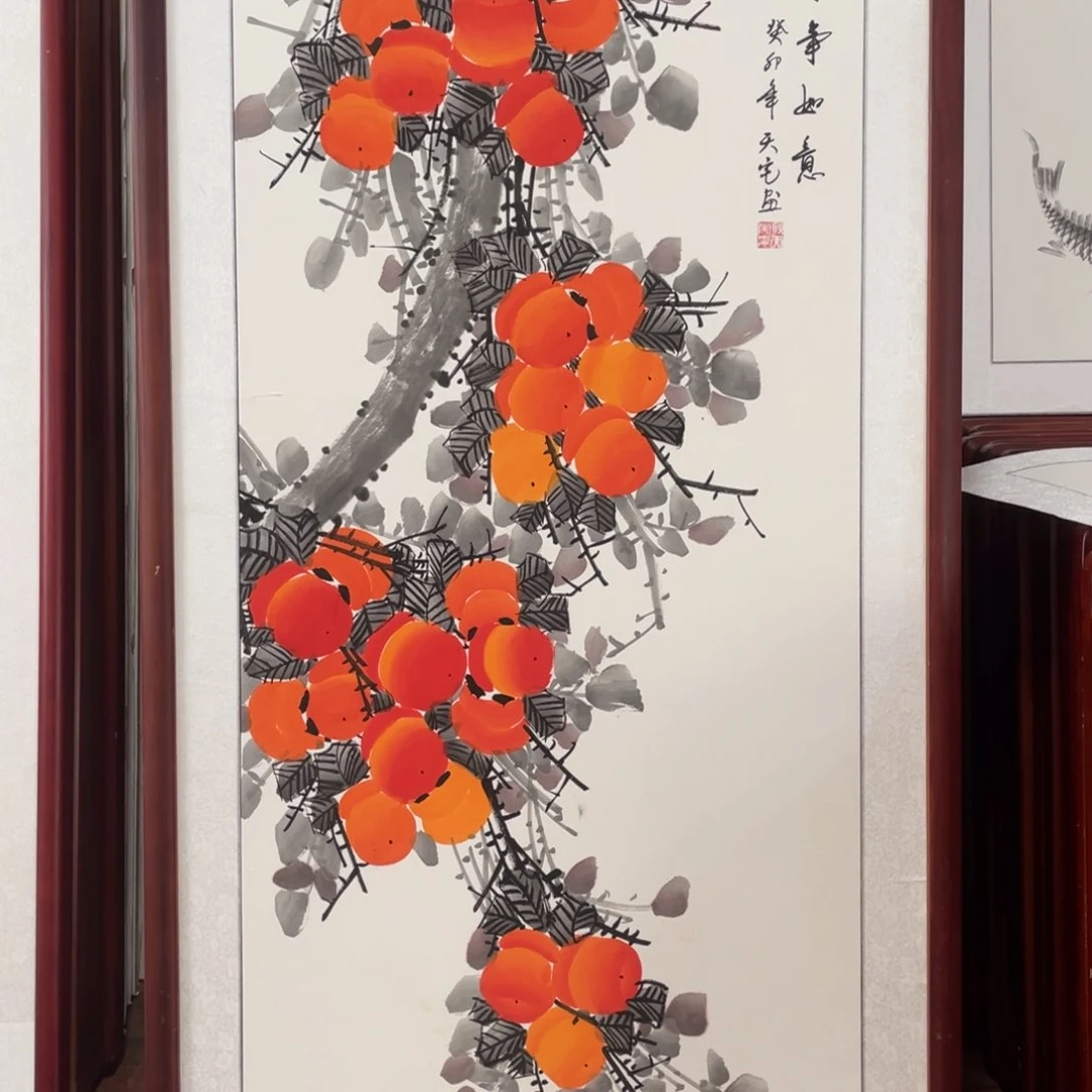 国画带框尺寸63*123厘米