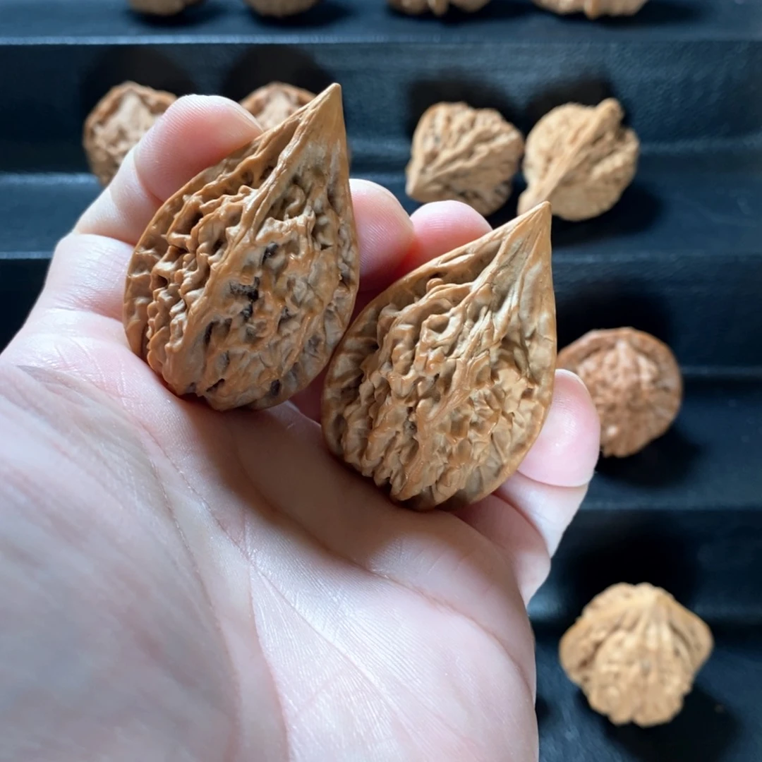 桃核把件原生态山地红缨枪34微修