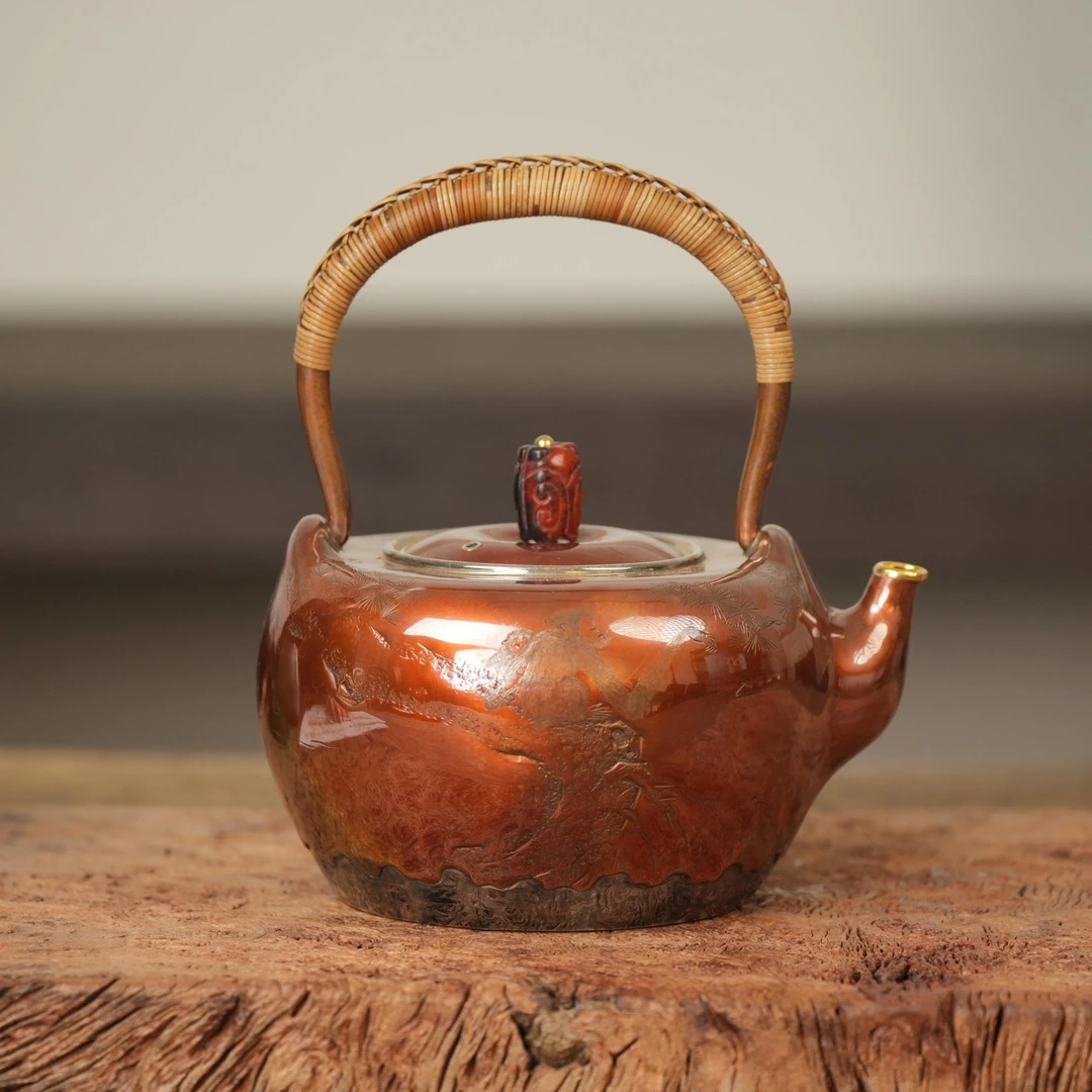 银器丨松树猴子TBY提梁壶