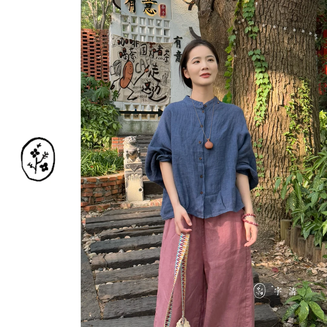 [蓝调时刻] 休闲百搭亚麻衫