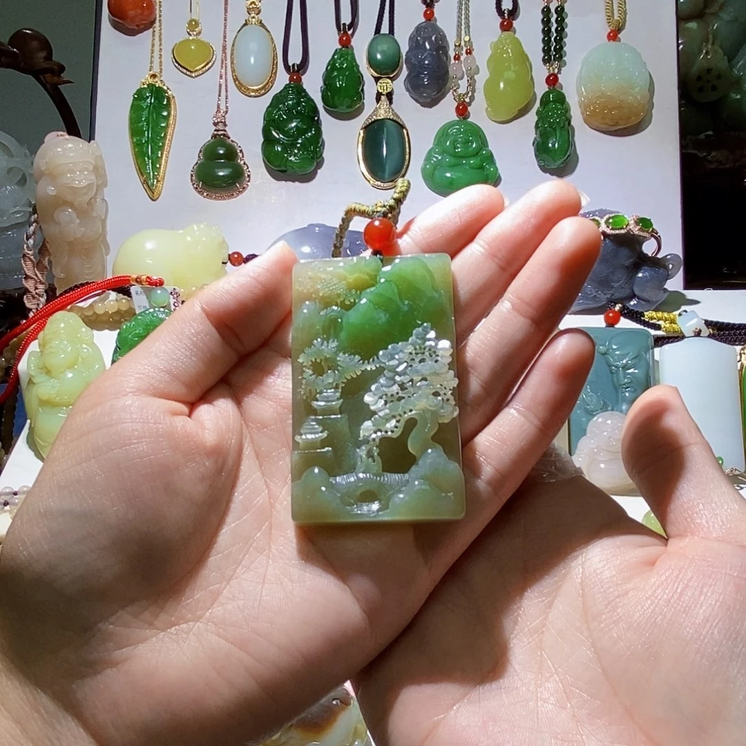 和田玉未镶嵌颈饰