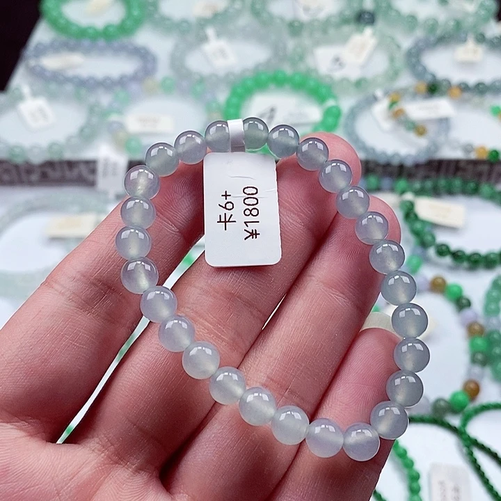 翡翠手链未镶嵌卡6.8