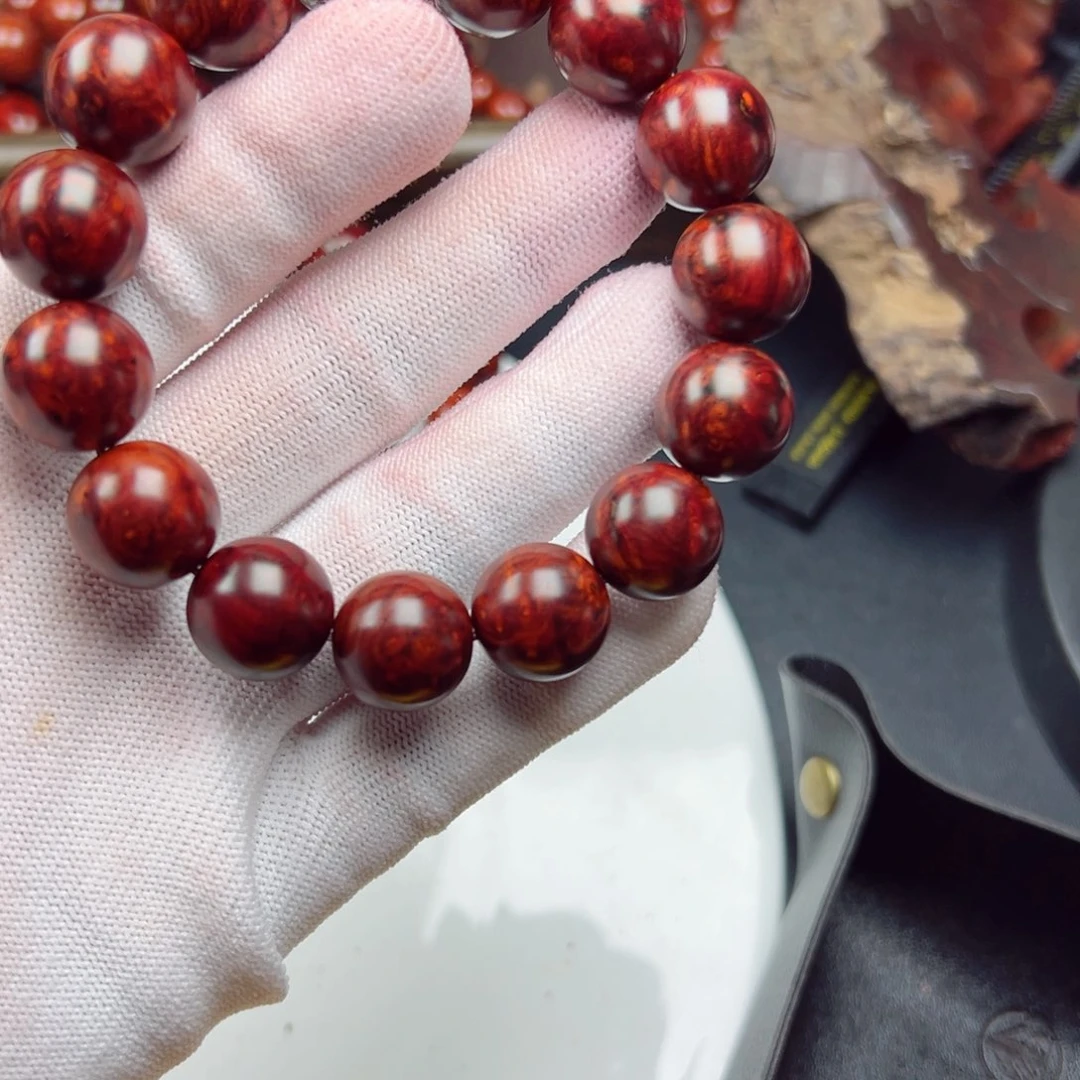 手串/手链小叶紫檀白*原生态15留疤 微胶防裂