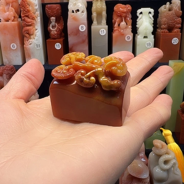 寿山石印石寿山石手工雕刻