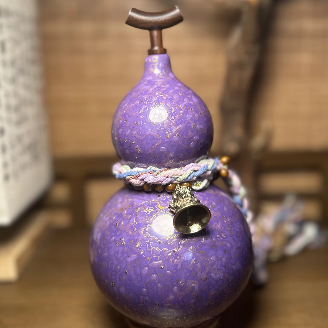 【琉璃08】正宗大漆酒葫芦仿古珍藏温婉福禄摆件手工