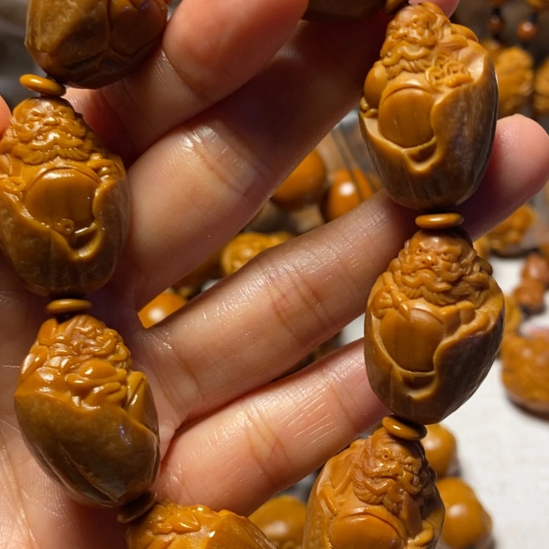 橄榄核手串/手链包衣钟馗