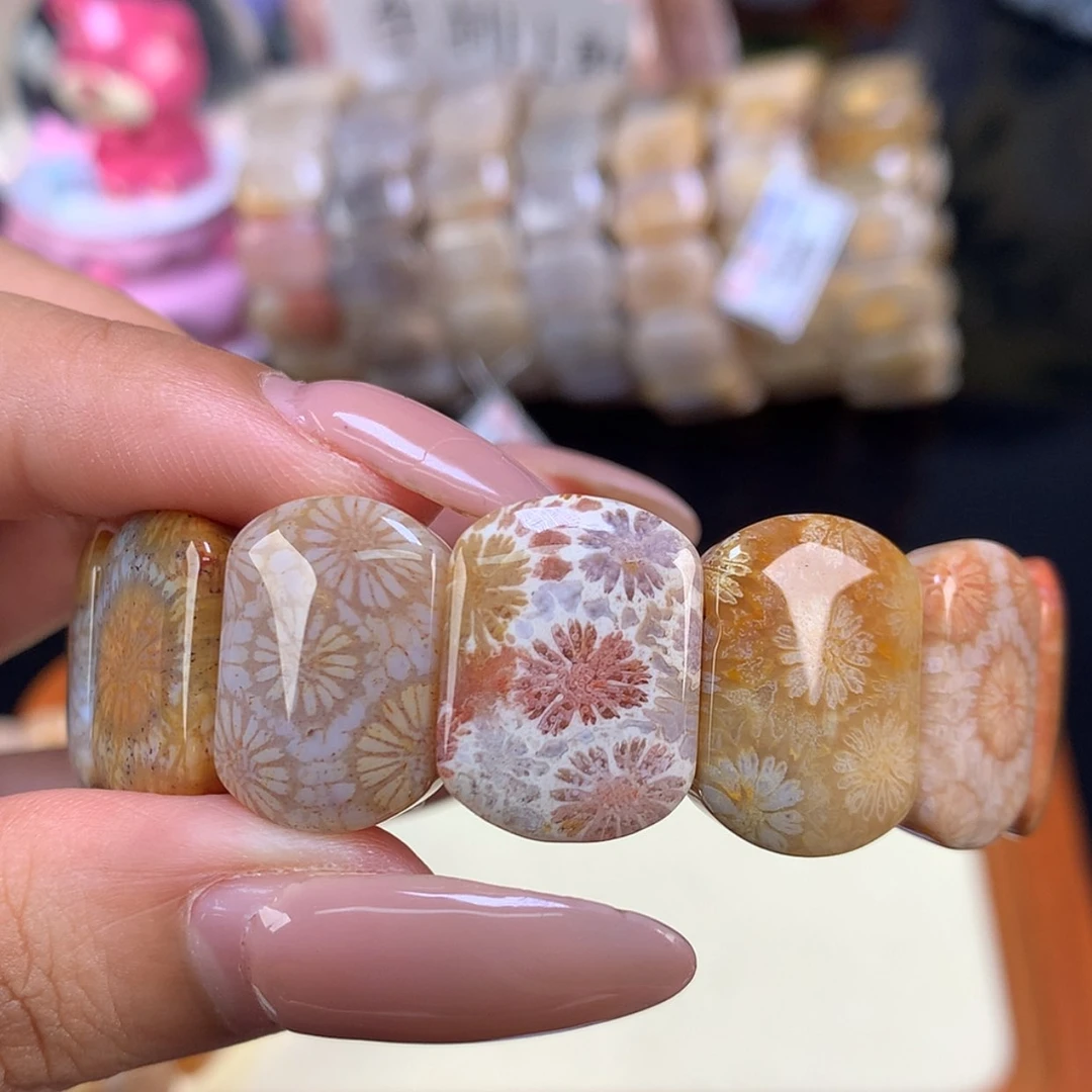 【闪购商品】颈饰未镶嵌硅化珊瑚(珊瑚玉)7号
