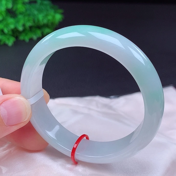 翡翠未镶嵌手镯55圈432101