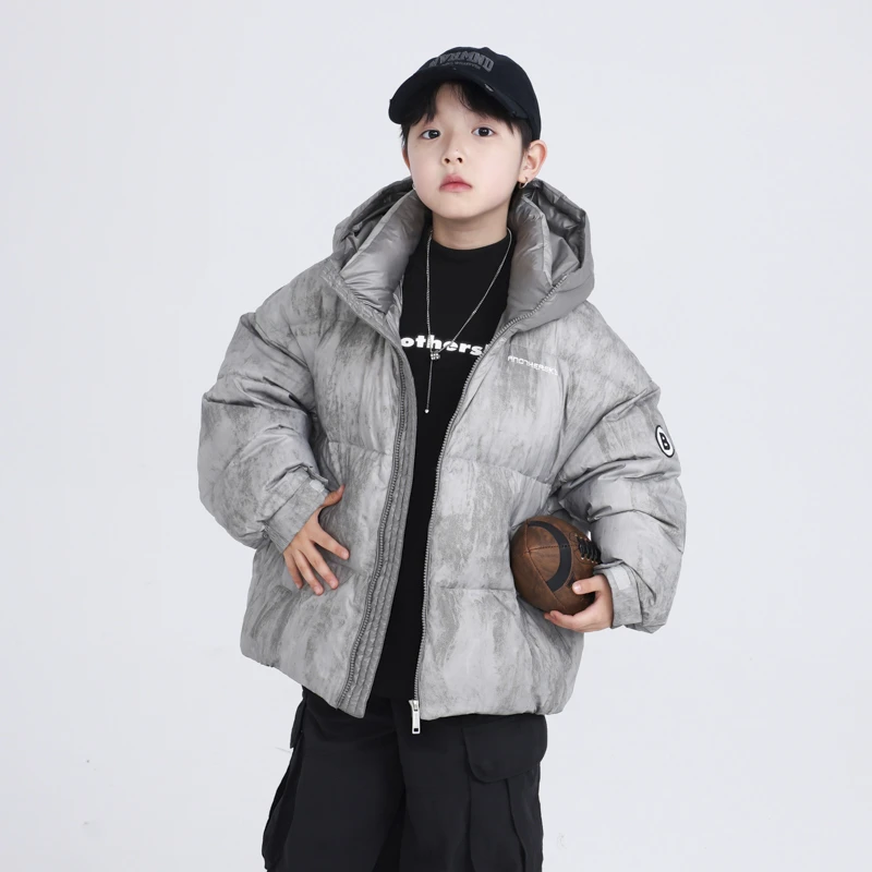 BABY&HH【现货现发】儿童新款韩式潮流酷帅冬季羽绒服加厚保暖外套