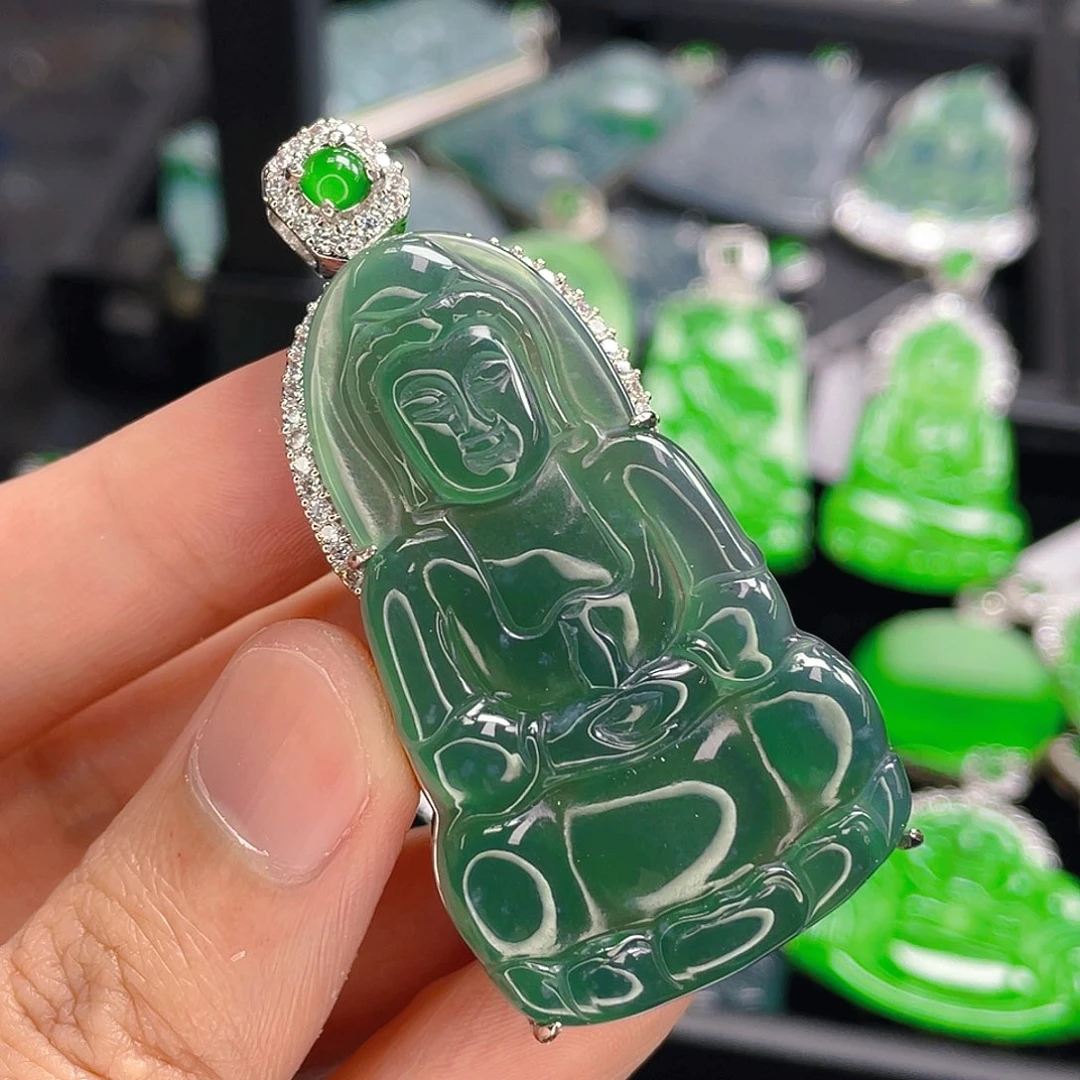 翡翠未镶嵌吊坠(不含链)