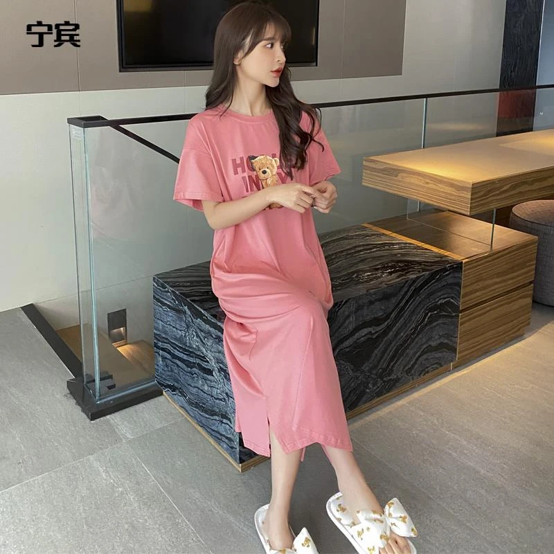 【香港Victoria&宁宾官方正品】睡裙女春季短袖薄款甜美少女长款