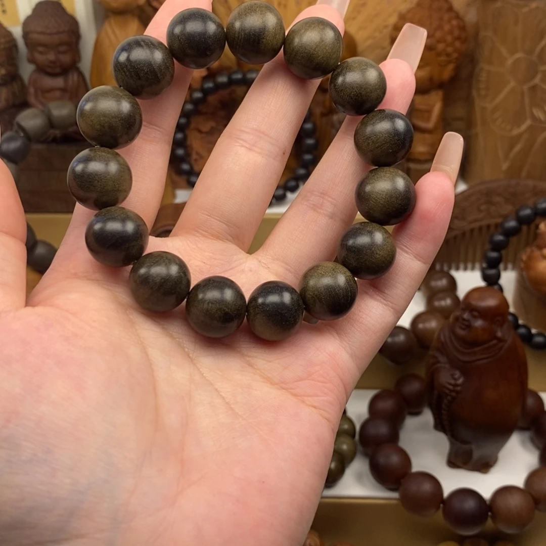 檀香木手串/手链大****车老山檀阴沉1.5奶香