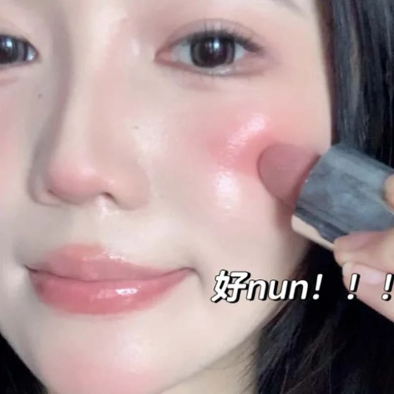 原生淡颜感！液体腮红自然提亮膨胀水光感晒红膏泥哑光氛围伪素颜