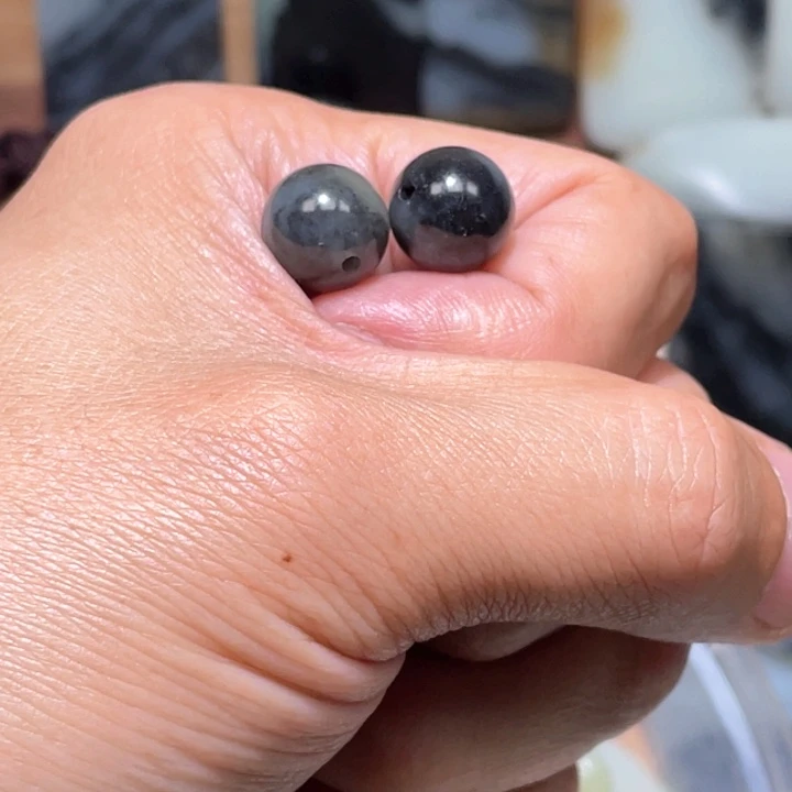 和田玉珠子未镶嵌E*O