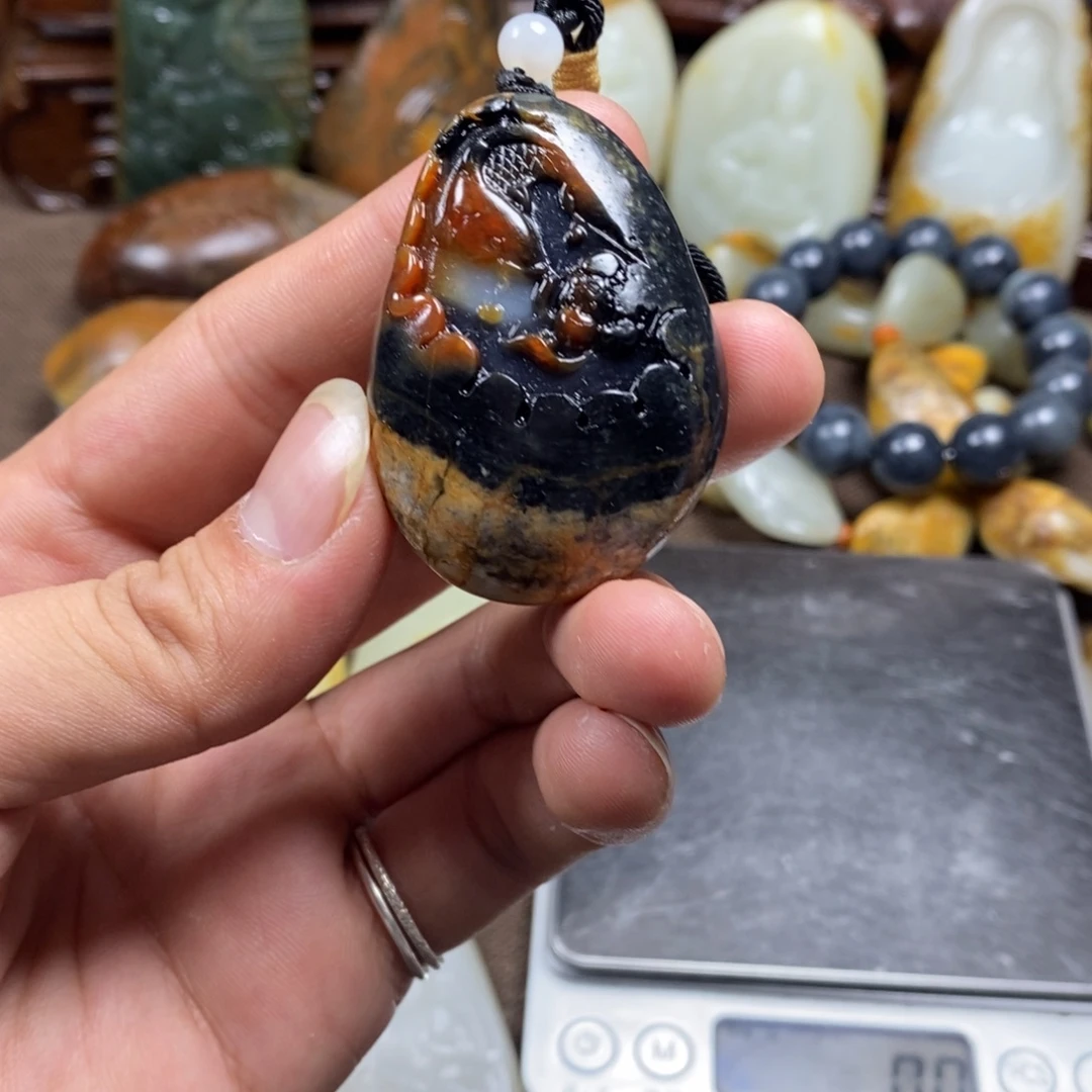 和田玉未镶嵌挂件