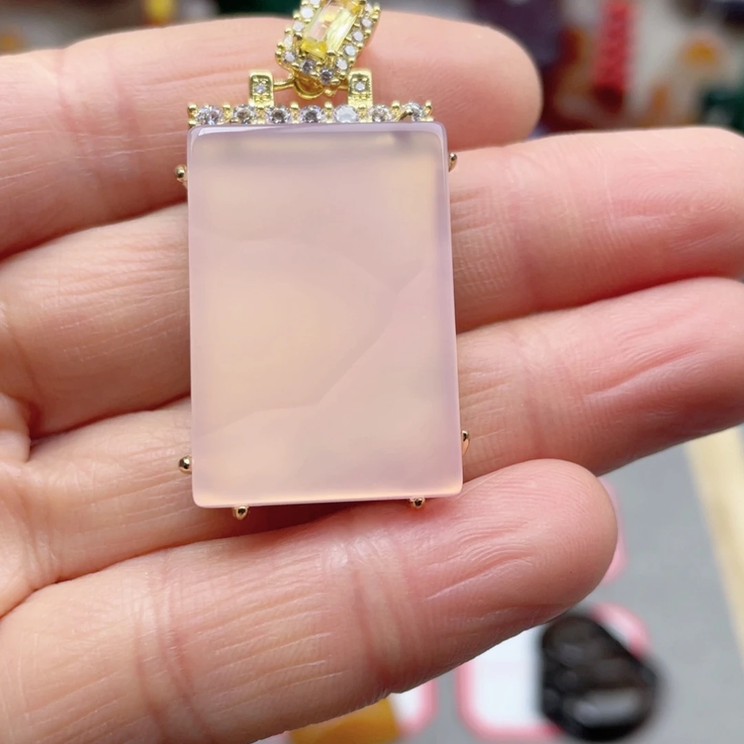 玛瑙/玉髓颈饰合金亭*