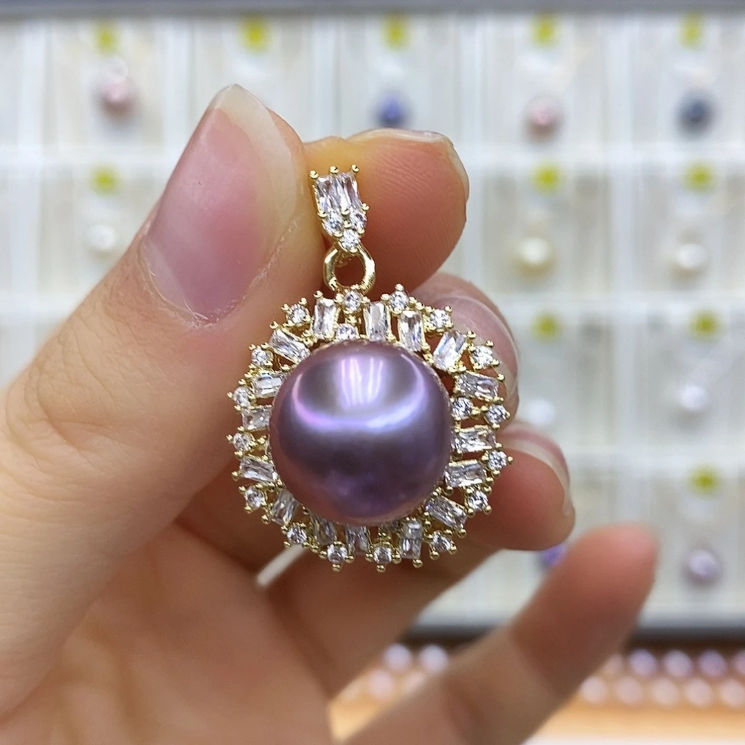 淡水珍珠吊坠(赠链)合金