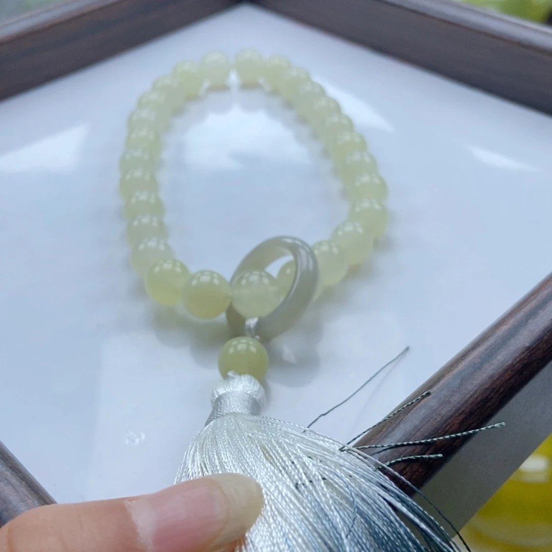 蛇纹石玉未镶嵌手链