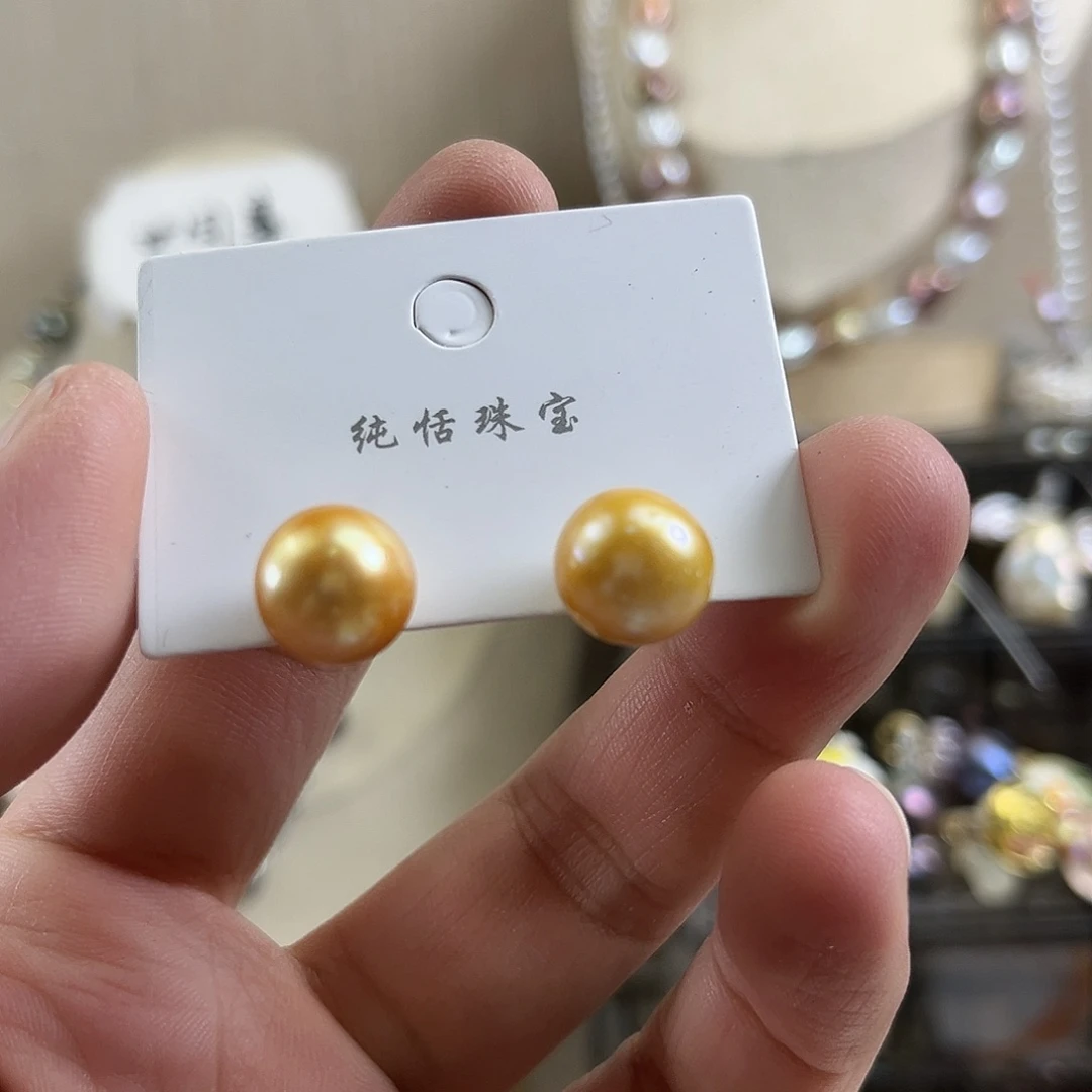 淡水珍珠耳饰未镶嵌【纯恬】