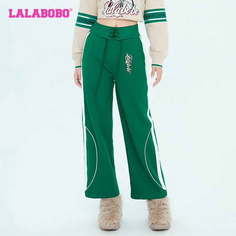 杭州（不退换）街头百搭复古猫高腰针织休闲裤|LBCC-WXZC11