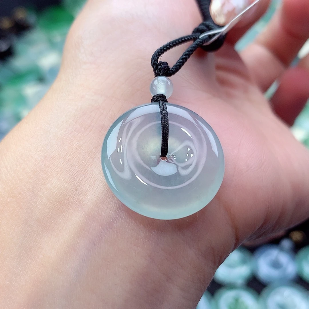 颈饰未镶嵌翡翠编号10。尺寸22.2-5.1