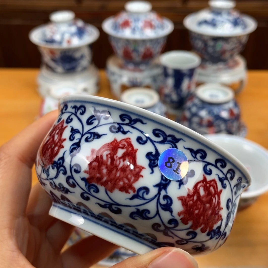 手绘现代茶具非古董