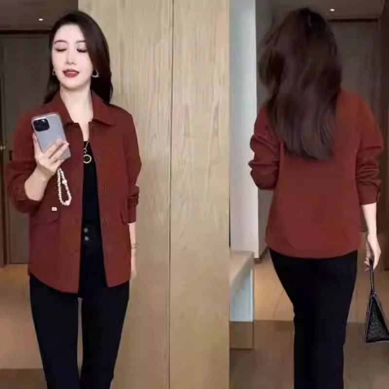 欧货时尚牛仔衣外套女宽松开衫上衣2025春秋新款气质减龄休闲夹克