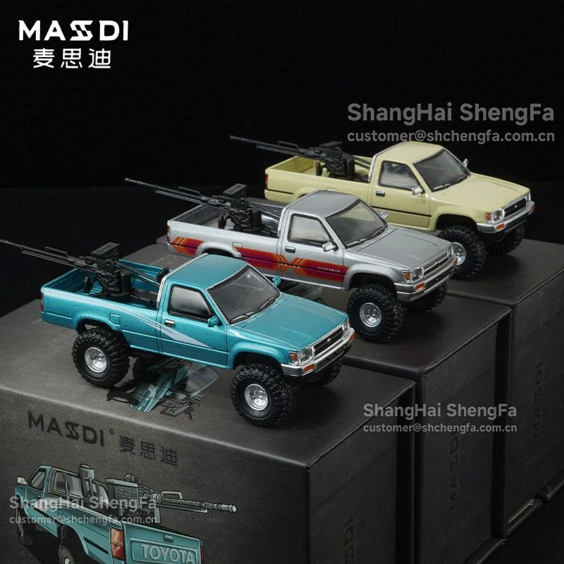 麦思迪1：64丰田海拉克斯四驱合金汽车模型仿真收藏摆件玩具手办