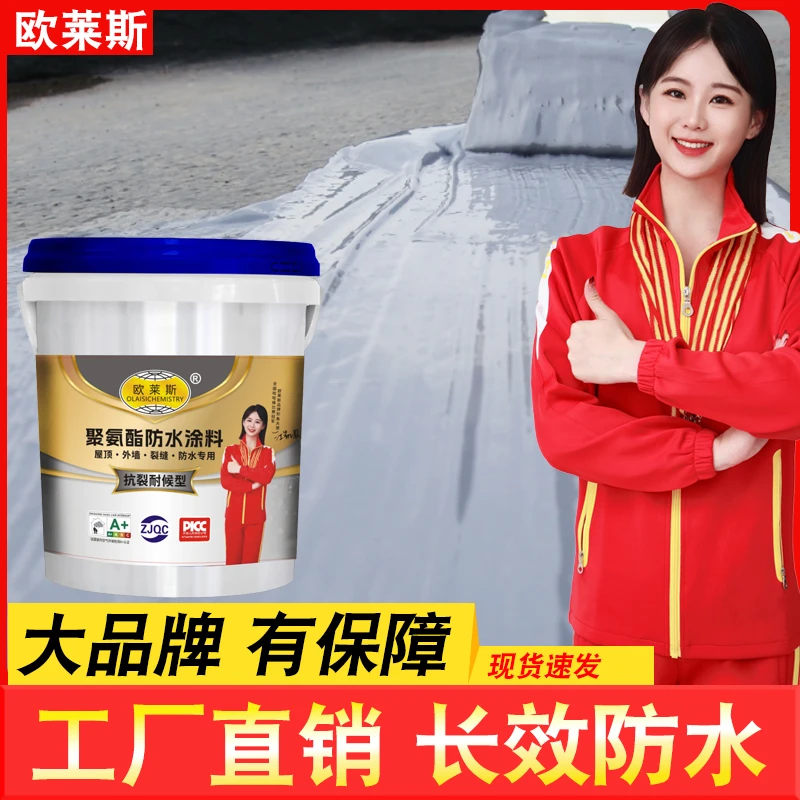 屋顶房顶楼顶裂缝防水补漏外墙防水抗冻外露液体卷材新型防水材料