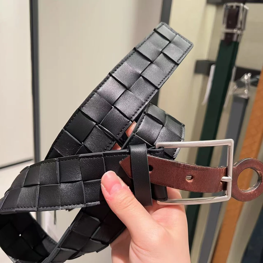 未使用 BOTTEGA VENETA/葆蝶家 /七七/男士编制皮带