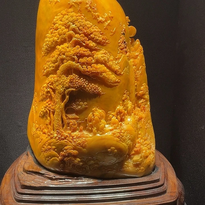 L***E寿山石山水画作品欣赏