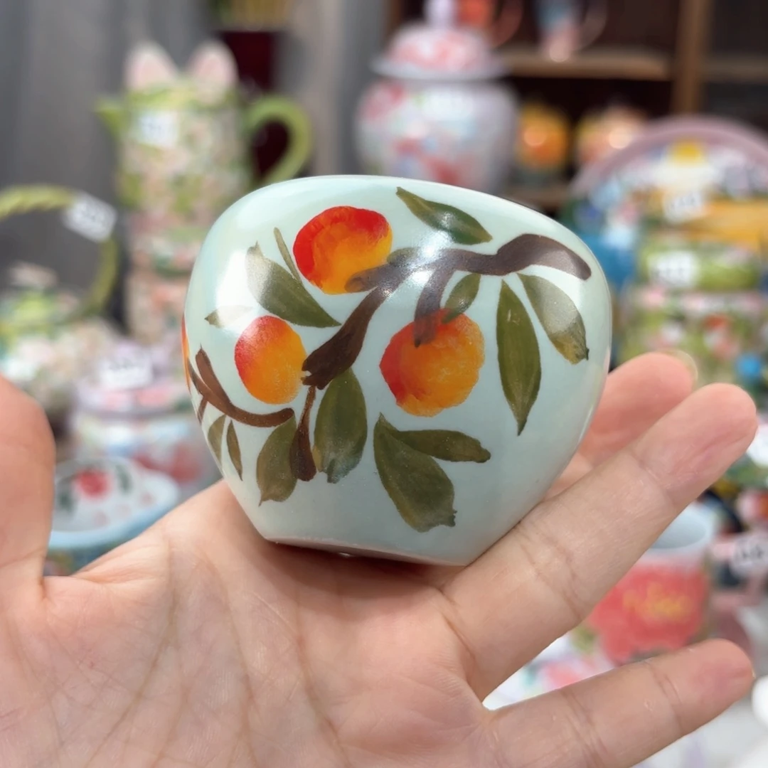 景德镇手绘高温釉下彩陶瓷茶具