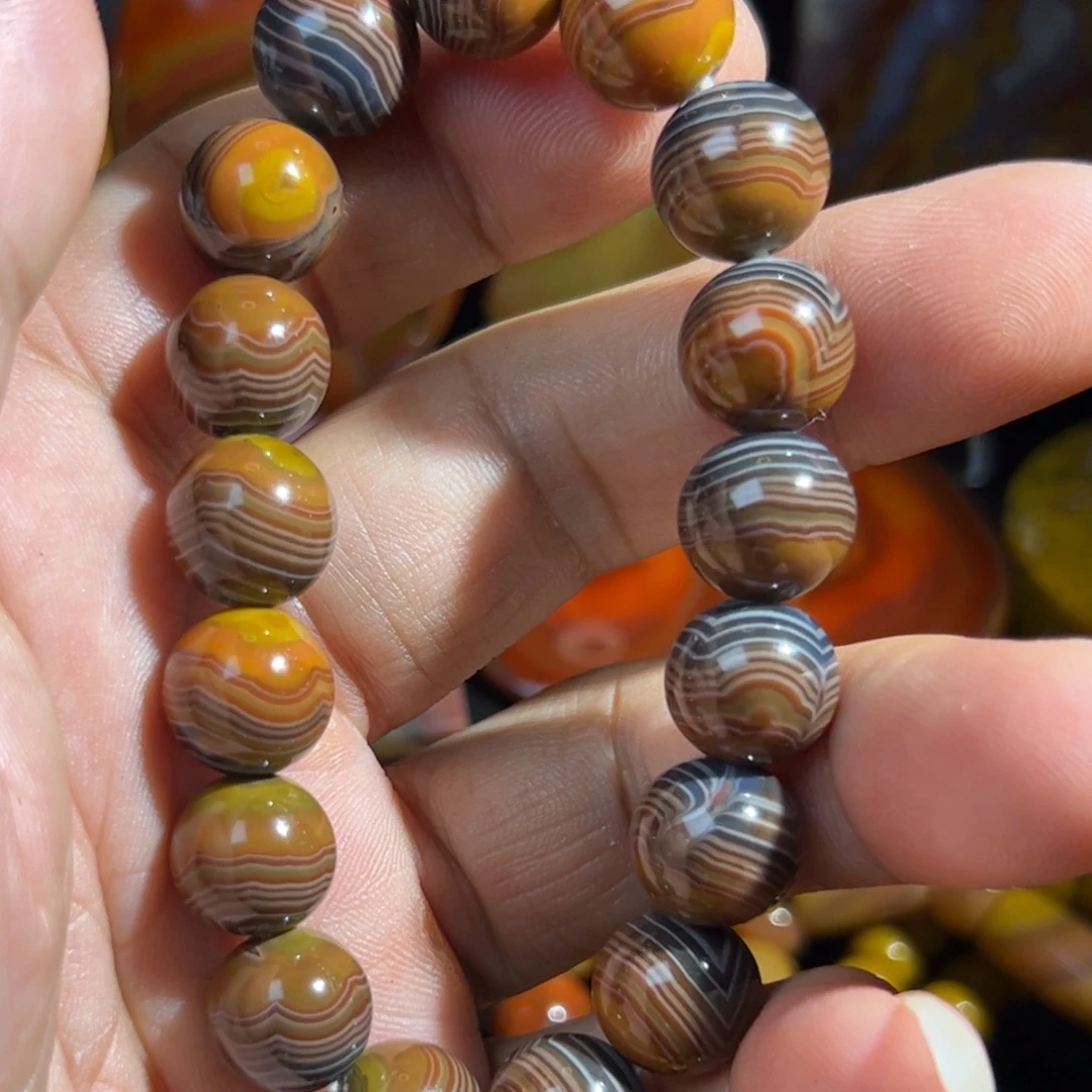 五***你玛瑙/玉髓合金颈饰