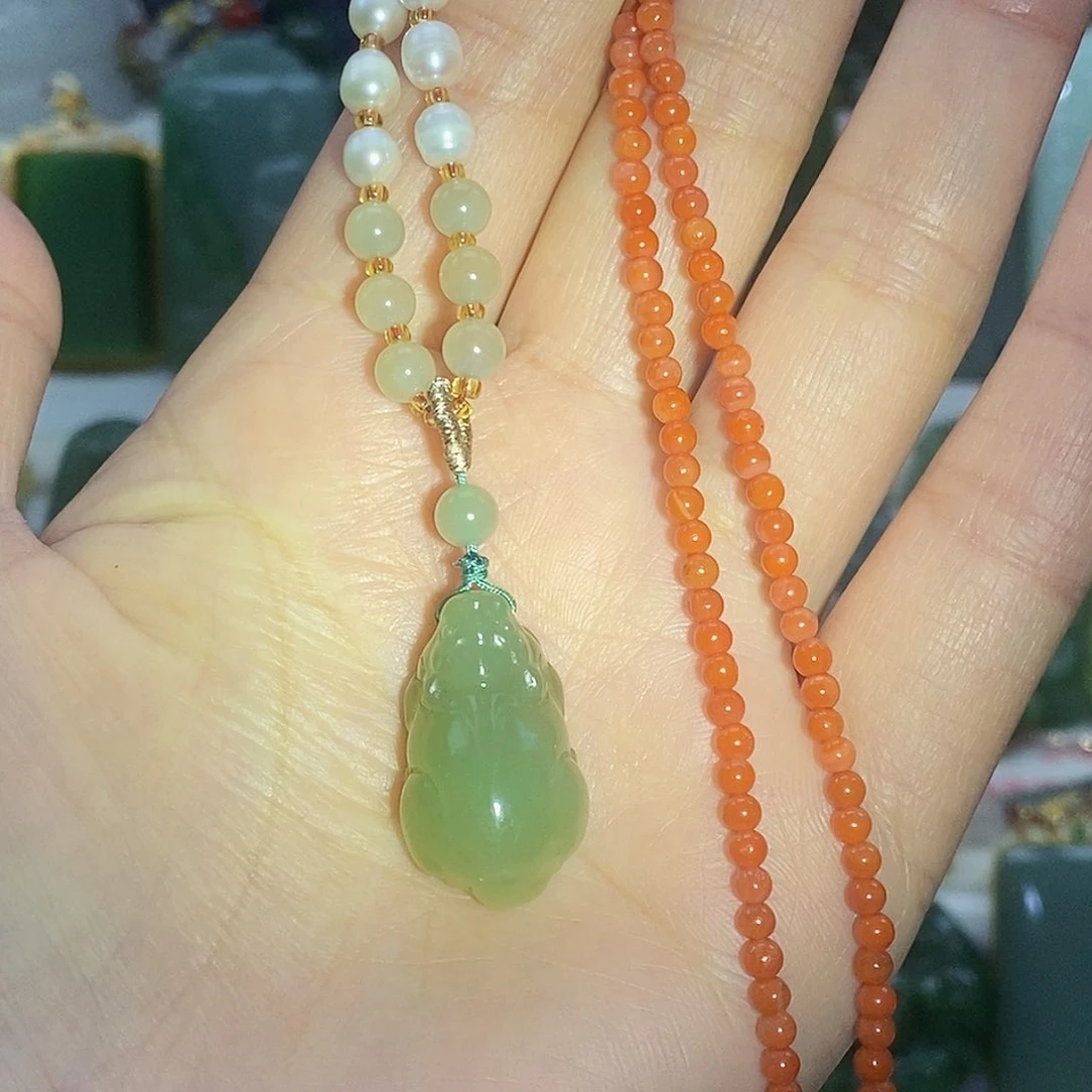 和田玉颈饰未镶嵌