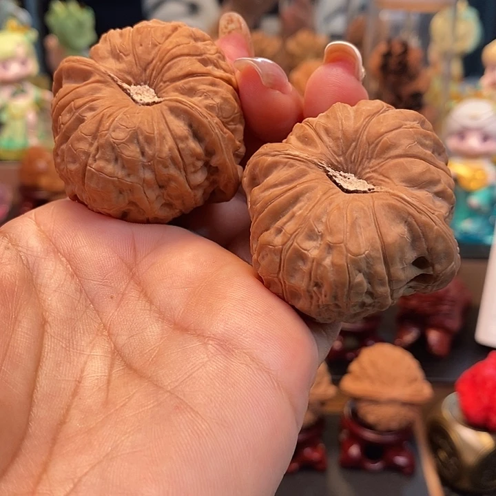 吊坠文玩核桃48凹底南瓜墩