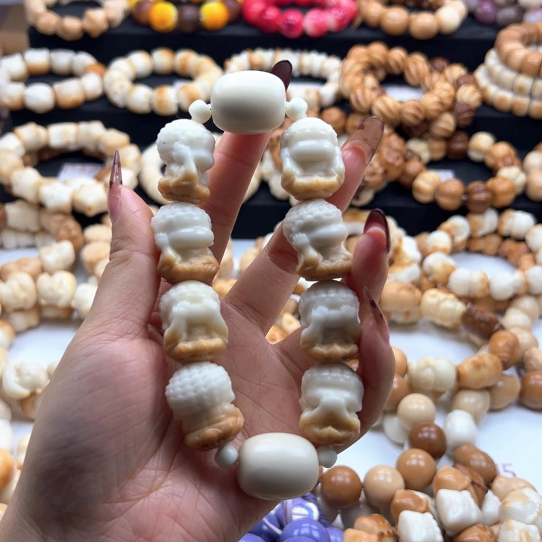 吊坠白玉菩提半壁四不佛26