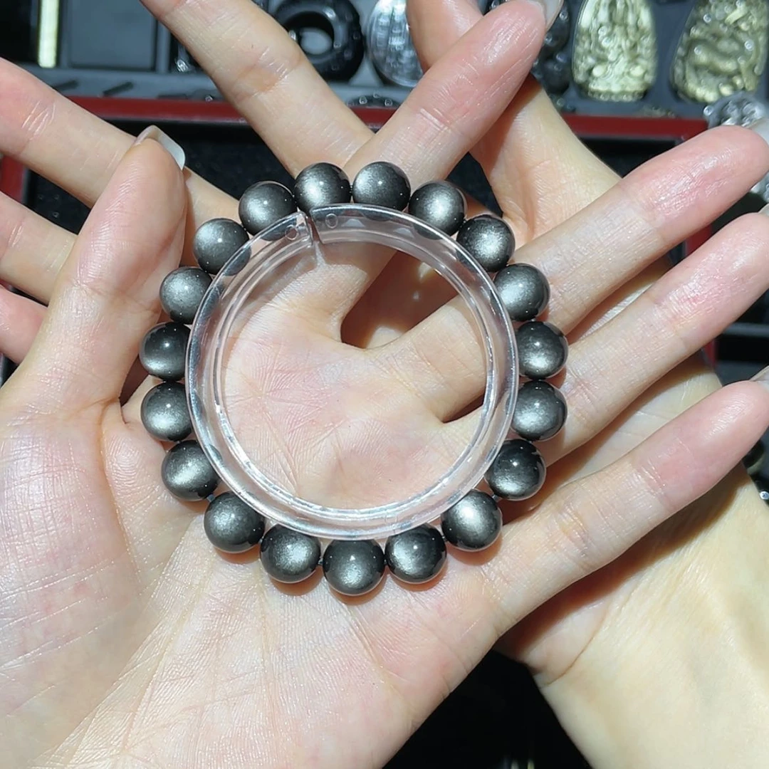 【闪购商品】未镶嵌黑曜岩手链朝**真