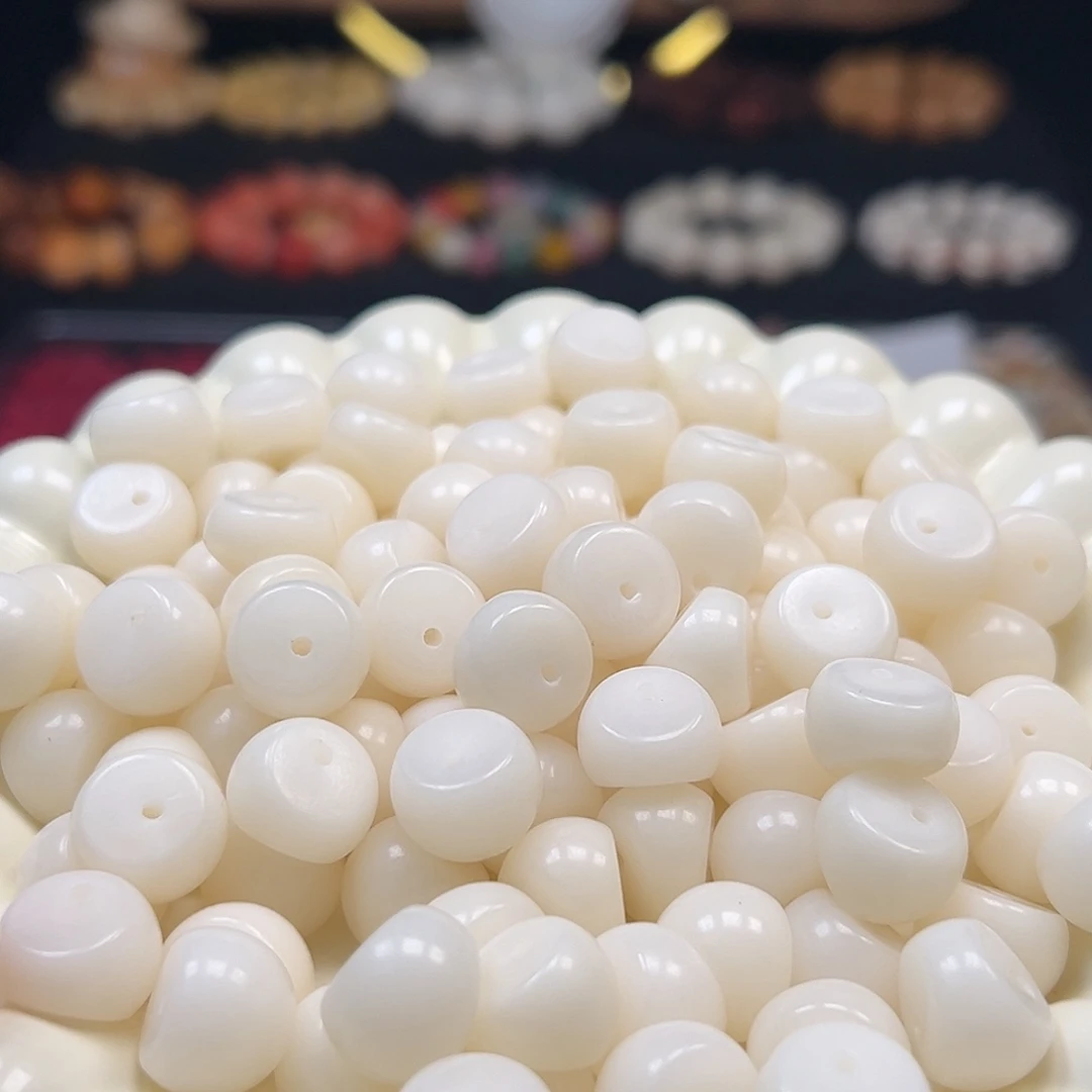 菩提根/象牙果手串卡14白色蒜瓣500颗