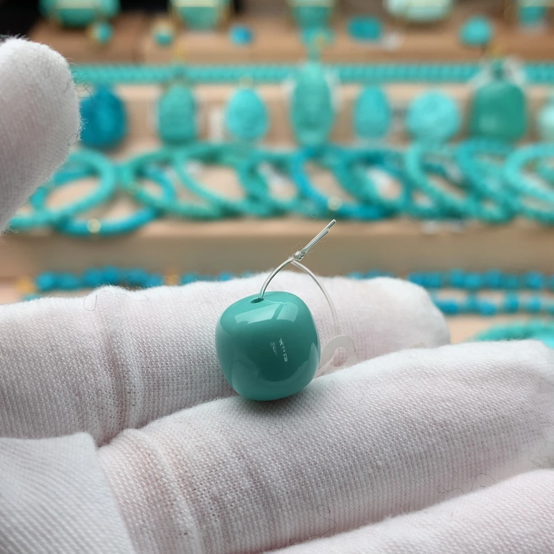 绿松石未镶嵌珠宝奇石12.5mm