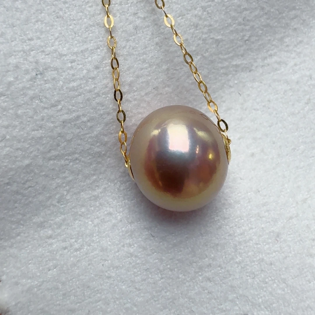 18K金镶嵌颈饰淡水珍珠@@bd143