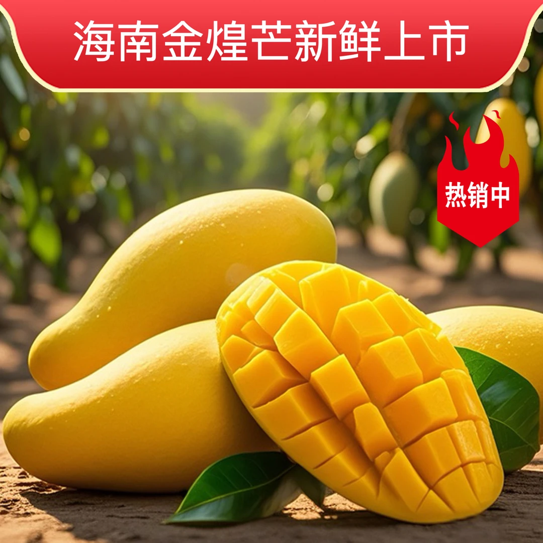 Q海南金煌芒果新鲜香甜多汁热带水果自然成熟